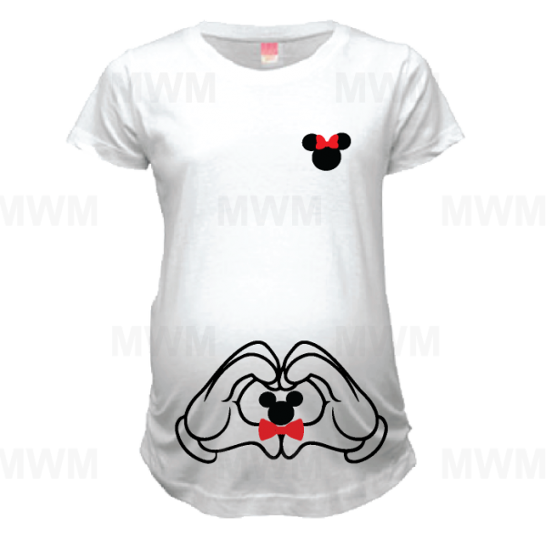mickey mouse and minnie mouse shirt