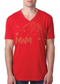 Men's V Neck T-Shirt Married With Mickey
