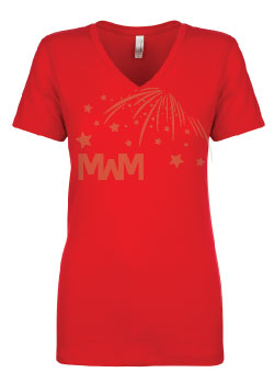 Ladies Cut V Neck T-Shirt Married With Mickey