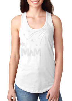 Ladies Raceback Tank Top T-Shirt Married With Mickey