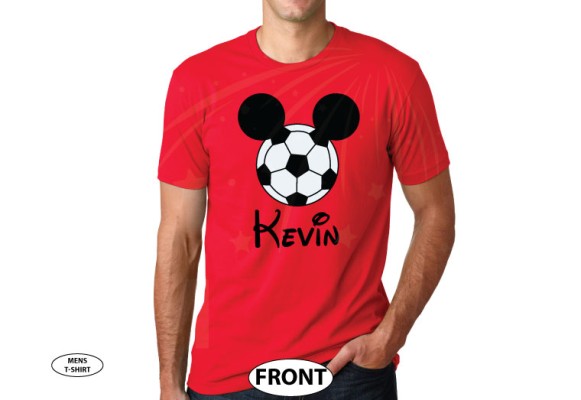 Mickey Mouse Football Head, Custom Name