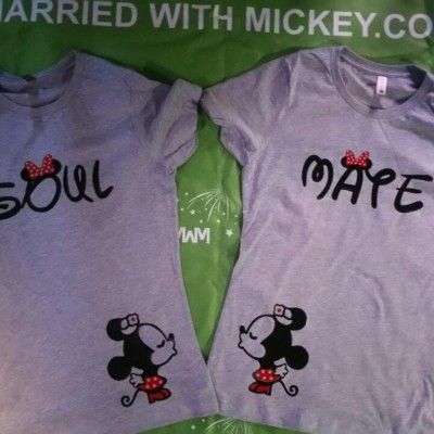 LGBT Lesbian Soul Mate Polka Dots Kissing Minnie Mouse