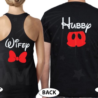 Hubby Wifey Mickey Mouse Pants Minnie Mouse Cute Bow