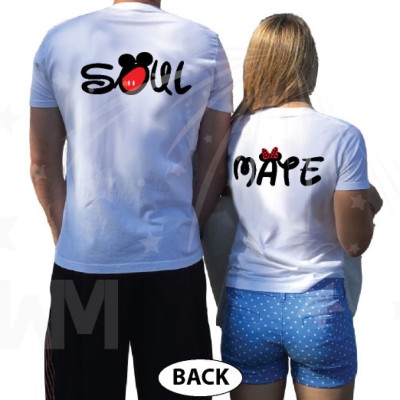 Soulmate Shirts Mickey's Hands with Initials