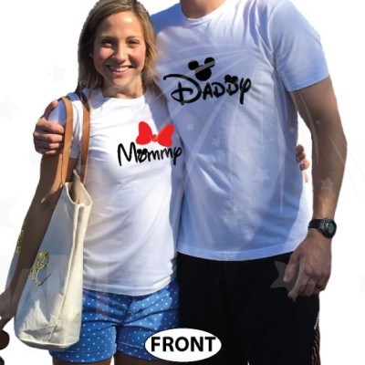 Daddy and Mommy Disney Family Shirts