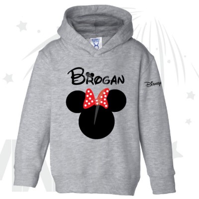 Disney Minnie Mouse Red Polka Dot Cute Bow Or Mickey Mouse Head Shirt With Custom Name (500232)