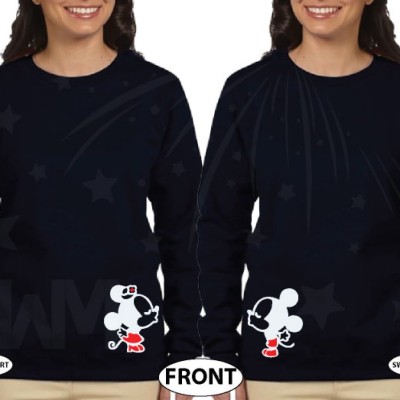 LGBT Lesbian Shirts for Mrs With Little Mickey Minnie Mouse Kiss