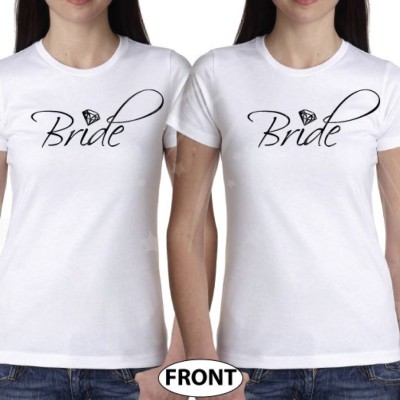 LGBT Lesbian Cute Shirts For Brides With Custom Wedding Date