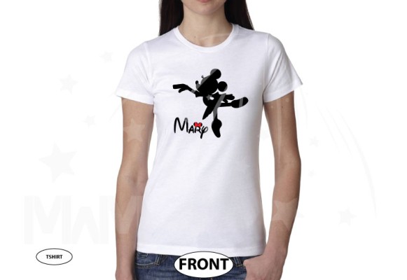 Minnie Mouse Ballerina Shirt With Name Girls Shirt Kids Sizes Available