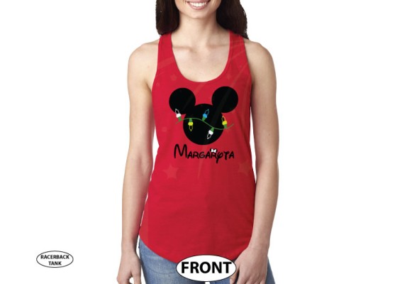 Christmas Shirt Mickey Mouse Christmas Light Bulds With Name