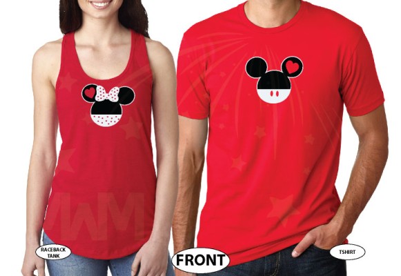 Mr Mrs Last Name Mickey And Minnie Mouse Heads