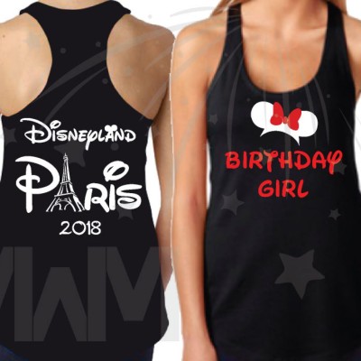 Matching Family Shirts, Sister, Daughter, Birthday Girl, Disneyland Paris 2022