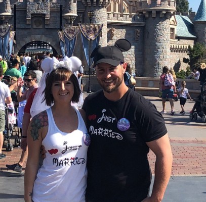 Cute Just Married Shirts For Mr Mrs With Big Mickey Minnie Mouse Ears
