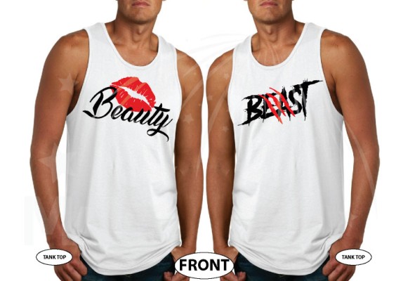 LGBT Gay Beast With Lion Scratch Beauty With Cute Lips I'm His Beauty I'm His Beast Matching Gay Shirts