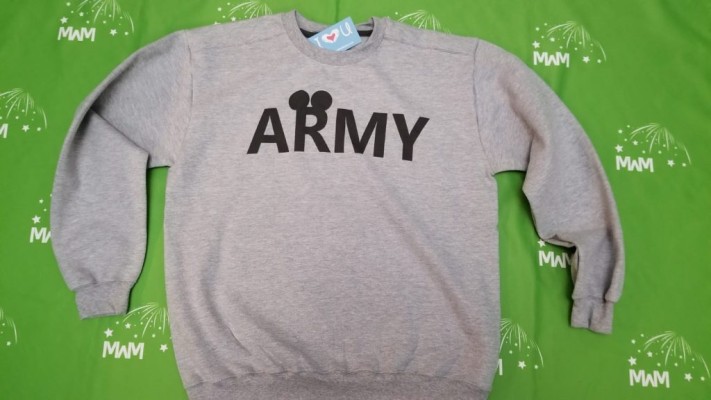 Army Design With Mickey Mouse Ears