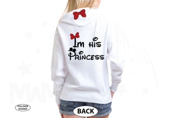 Single Mrs Shirt, I'm His Princess Bow Ears On Hood