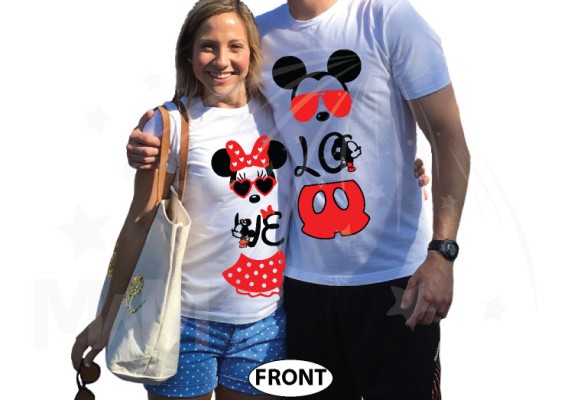 Super Cute Matching Mickey and Minnie Mouse Shirts