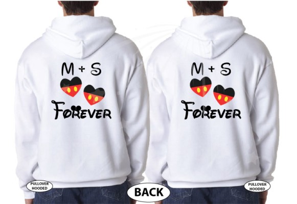 Customized Disney couple shirt for LGBT Gay shirts couples with initials and hearts I'm His Beauty I'm His Beast adorable matching apparel