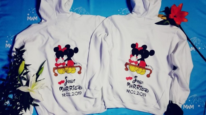 Disney inspired matching wedding anniversary couple shirts for Mr and Mrs Last Name, Disneyland mickey and minnie sweatshirts oversize store