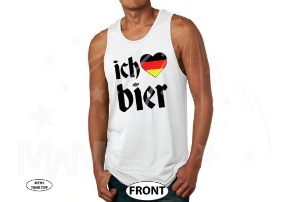 ich heart bier love beer with german flag