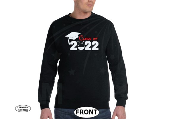Graduation class 2022 Disney shirt, Mickey Mouse head