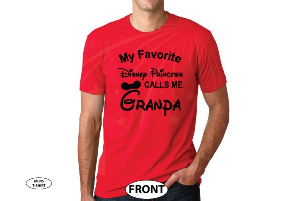 Disney grandparent shirt My favorite Disney Princess calls me Grandpa