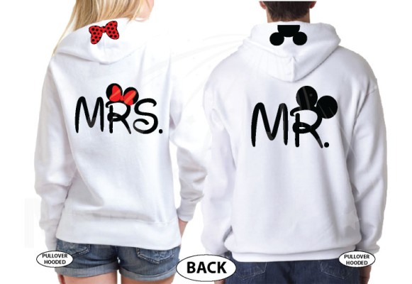 Mr and Mrs Mickey big ears Minnie Mouse Heads With Wedding Date