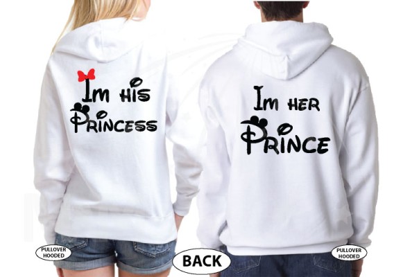 I'm His Princess I'm Her Prince Disney Shirts Minnie Mickey Kissing