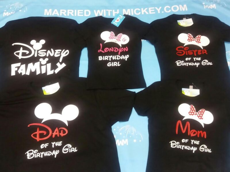 Disney Family Shirts Birthday Girl (Boy) Shirt With Name And Age, Mom Dad Sister Of Birthday Girl (Boy) mwm married with mickey