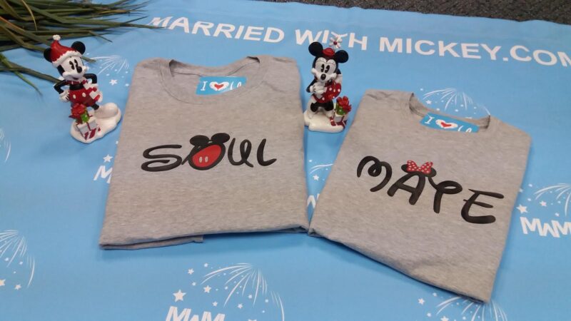 Soulmate His Princess Her Prince Disney Castle Custom Wedding Date married with mickey mwm