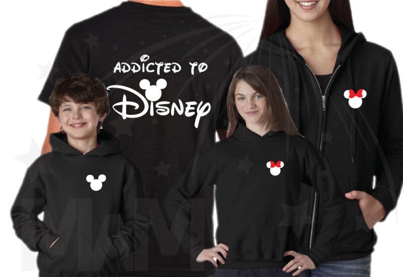 Addicted To Disney 3 and more Shirts With Mickey Minnie Mouse Heads Last Name Special Date married with mickey mwm