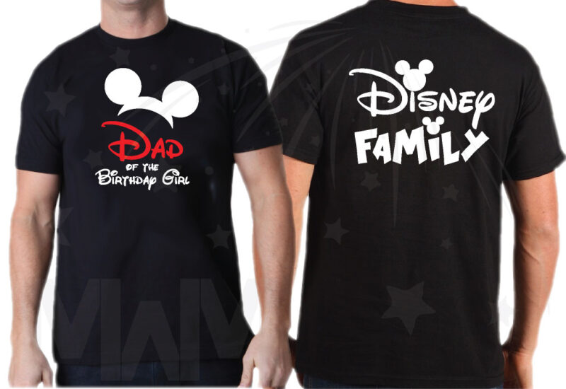 Disney Matching Family Shirts Birthday Girl (Boy) Shirt With Name And Age, Mom Dad Sister Of Birthday Girl (Boy) married with mickey mwm