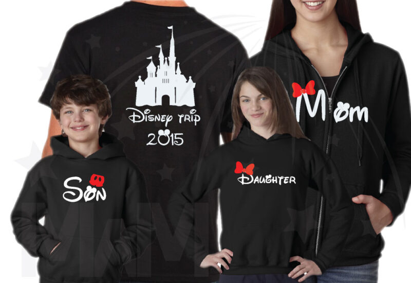 Disney Trip Family Matching Disney Shirts, Mom/Dad, Son/Daughter (get as many shirts as you need) Disney Cinderella Castle, Family Trip, Vacation, Weekend Custom Date married with mickey mwm