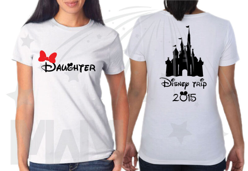Family Disney Matching Disney Shirts, Mom/Dad, Son/Daughter (get as many shirts as you need) Disney Cinderella Castle, Family Trip, Vacation, Weekend Custom Date married with mickey mwm
