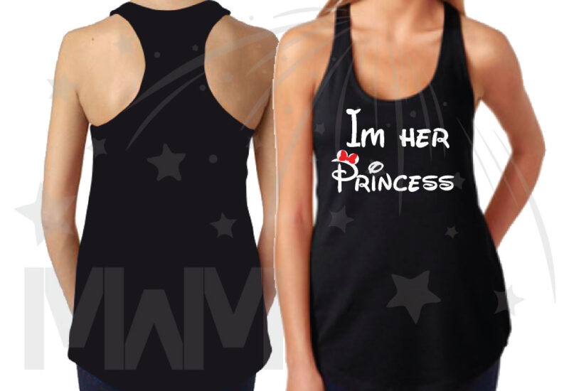 Disney Matching Family Shirts, LGBT Lesbian Parents I'm Her Princess She's My Princess Their Princess (3 and more shirts) married with mickey mwm