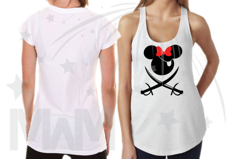 Disney World Family Pirate Matching Shirts With Swords and Names married with mickey mwm