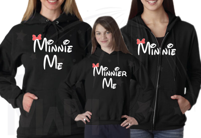 3 and/or more Minnie Mouse Minnie Me Minnier Me Matching Family Shirts married with mickey