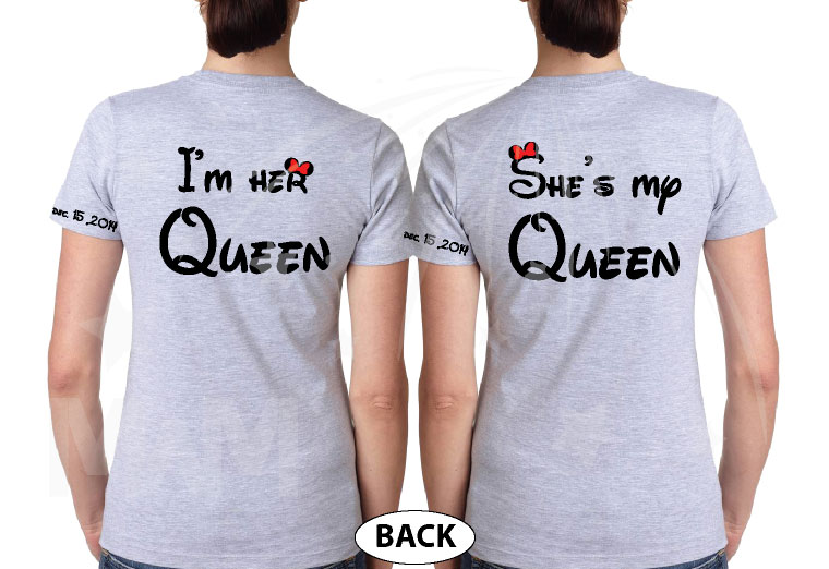 LGBT Lesbian She’s My Queen I’m Her Queen Kissing Minnie Mouse, Wedding ...
