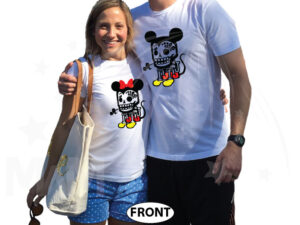 Mickey Minnie Mouse Robot Style Cool Shirts For Awesome Couple married with mickey mwm white tshirts