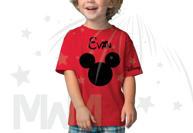 Disney Minnie Mouse Red Polka Dot Cute Bow Or Mickey Mouse Head Shirt With Custom Name married with mickey red tshirt