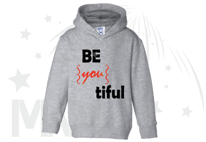 Be you tiful Beautiful Cute Shirt Toddler Sizes Married With Mickey grey hoodie