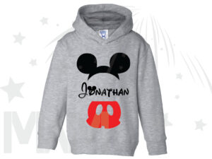 Mickey Mouse Costume Mickey Pants Mickey Ears With Custom Name Toddler Sizes married with mickey grey hoodie