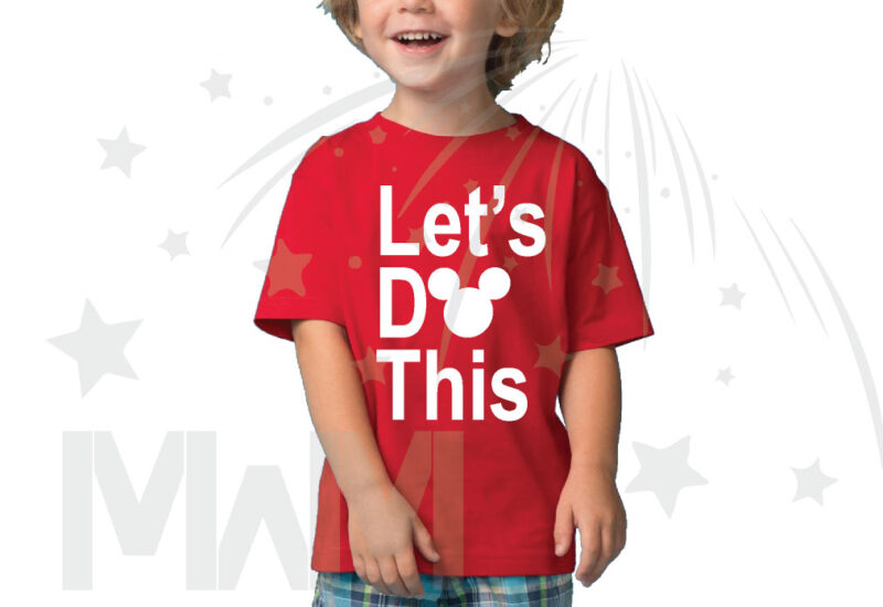 Let's Do This Mickey Head Toddler Sizes Married With Mickey red tshirt