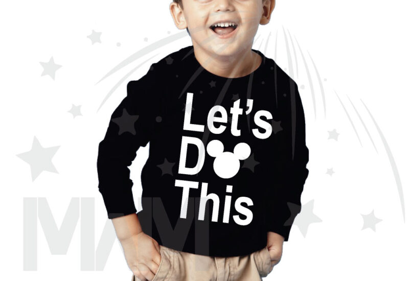 Let's Do This Mickey Head Toddler Sizes Married With Mickey black long sleeve