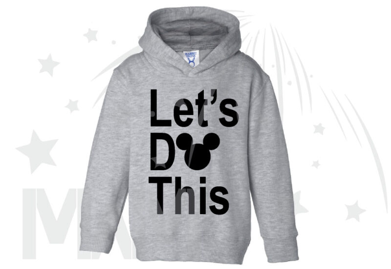 Let's Do This Mickey Head Toddler Sizes Married With Mickey grey hoodie