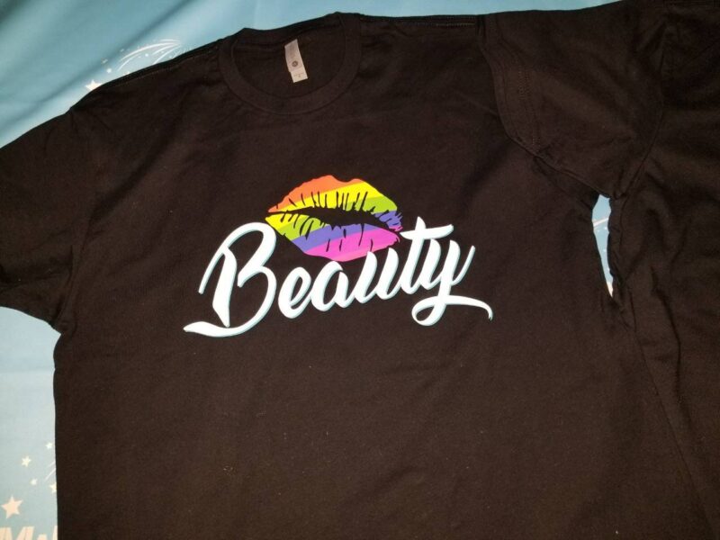 LGBT Lesbian Gay Beast With Lion Scratch Rainbow Colors Beauty With Cute Lips Rainbow Colors