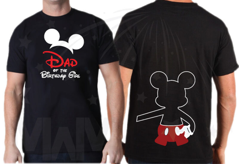 Disney Family Shirts Birthday Girl (Boy) Shirt, Mom Dad Sister Best Friend Of Birthday Girl (Boy) married with mickey mwm
