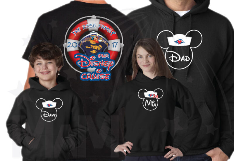 Disney Family Cruise Matching Shirts Mickey Minnie Mouse Heads, Our Disney Cruise, Disney Fantasy married with mickey black hoodie and tshirt