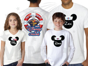Disney Family Cruise Matching Shirts Mickey Minnie Mouse Heads, Our Disney Cruise, Disney Fantasy married with mickey white tshirt