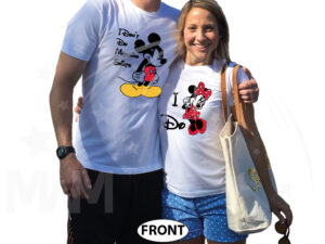 I Don't Do Matching Shirts Angry Mickey Mouse, I do Minnie Mouse married with mickey white tshirts